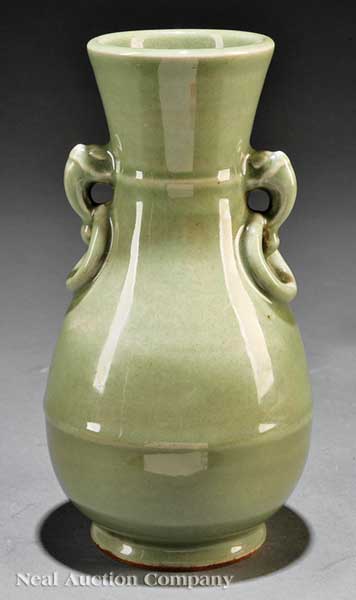 A Chinese Celadon Vase Qing Dynasty