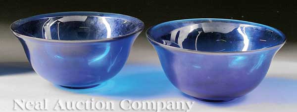 A Pair of Chinese Translucent Blue Beijing