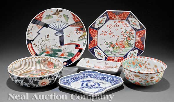 A Group of Japanese Porcelain Table