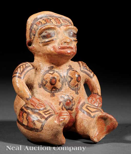 A Pre-Columbian Female Pottery Figure