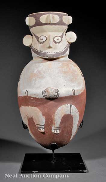 A Pre-Columbian Figural Pottery
