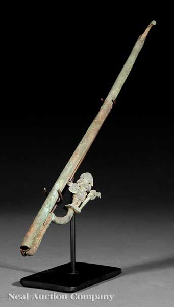 A Pre Columbian Copper Atlatl c  14215c