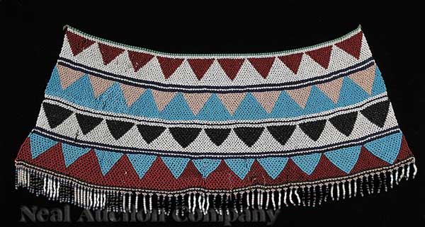 An African Bead Apron probably 14216a