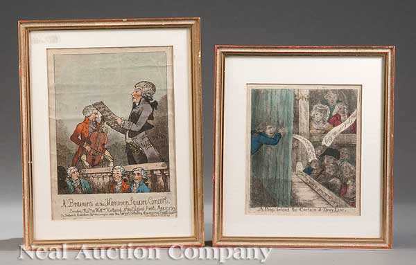 A Pair of English Satirical Engravings 142171