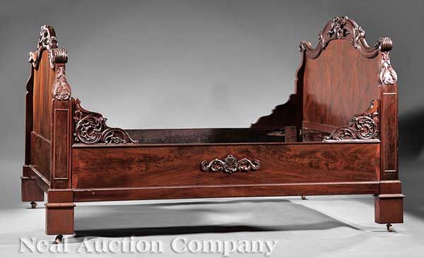 An American Rococo Carved Mahogany 142188