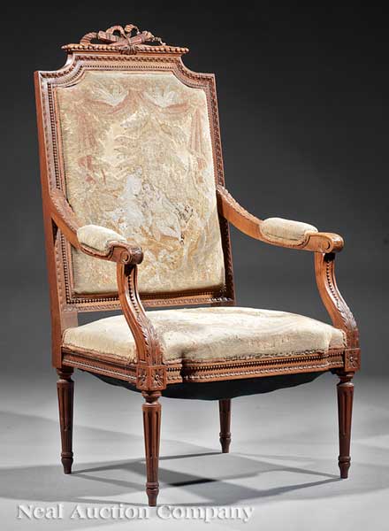 An Antique Louis XVI-Style Carved