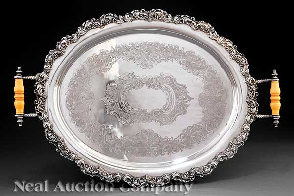 A Silverplate Serving Tray oval 1421e4