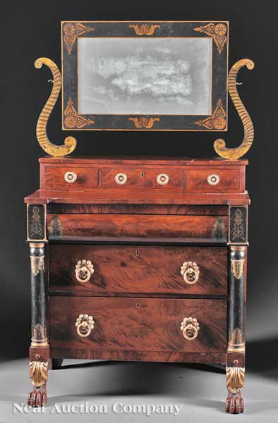 An American Classical Mahogany and Gilt