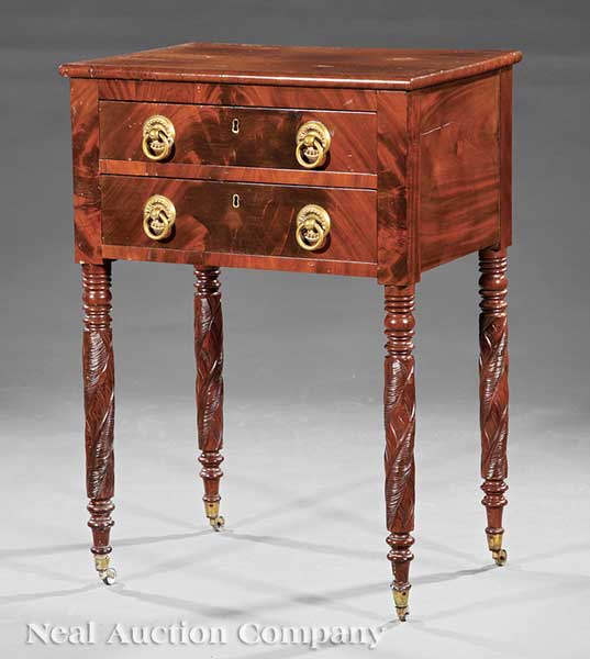 An American Classical Carved Mahogany 142208