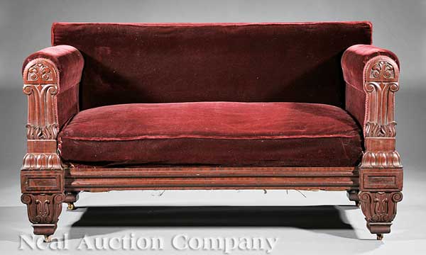 An American Classical Carved Mahogany 14222e