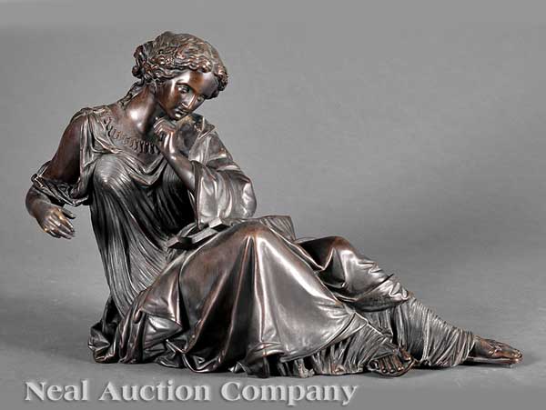 A Bronze Surmount Figure of a Seated 142255