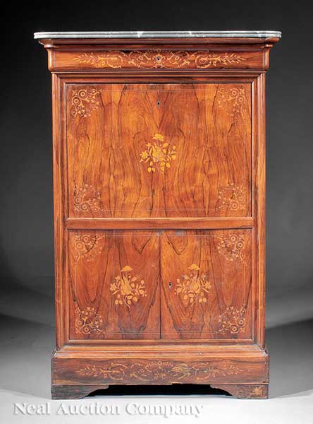 A Continental Rosewood and Marquetry 142263