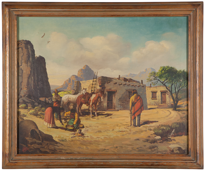 Early 20th Century Navajo Scene 142311