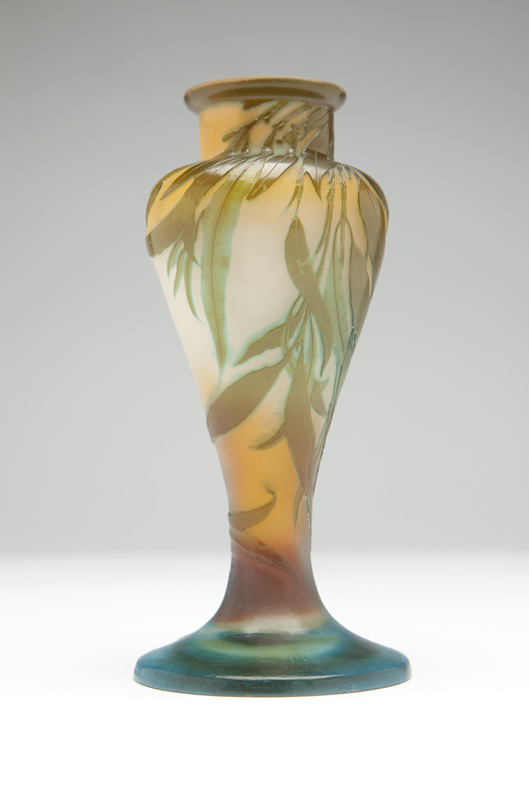 A Galle cameo glass vase eucalyptus 14233c