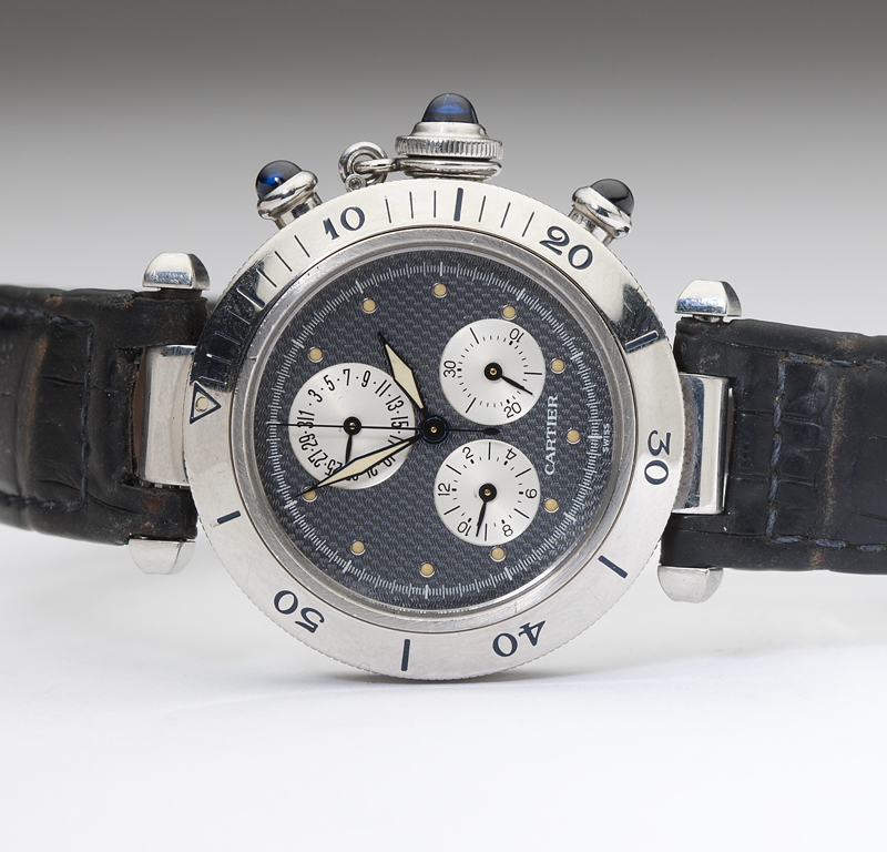 A quartz chronograph stainless 14234d