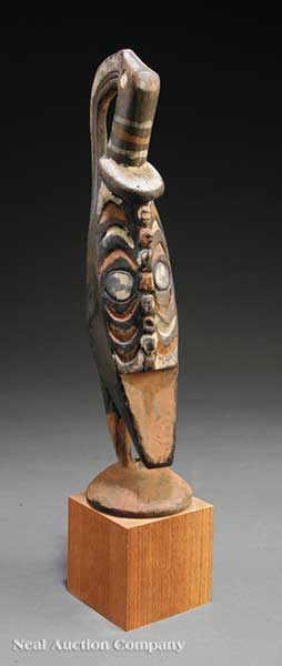 Two Papua New Guinea Carved and 13fd6d