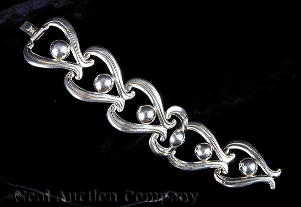 A Mexican Sterling Silver Bracelet Taxco