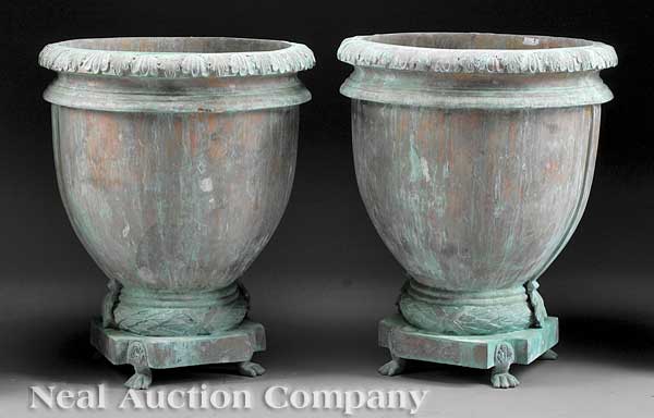 A Pair of Neoclassical Style Patinated 13fdfd