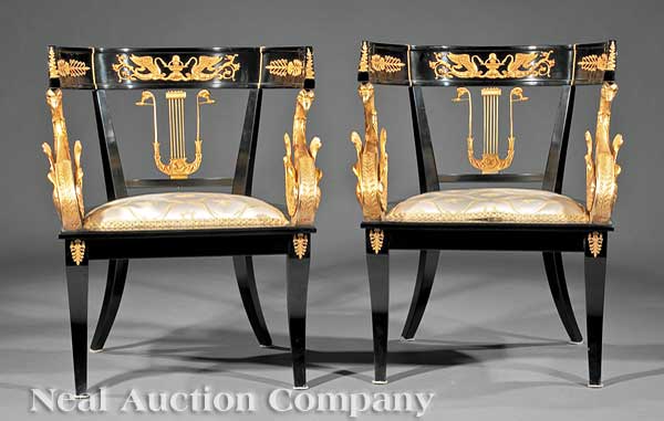 A Pair of Empire Style Gilt Bronze Mounted 13fe08