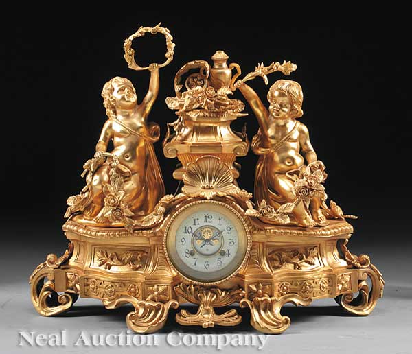 A Louis XVI Style Gilt Bronze Figural 13fe03