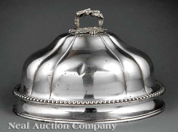 An Antique Sheffield Plate Meat Dome