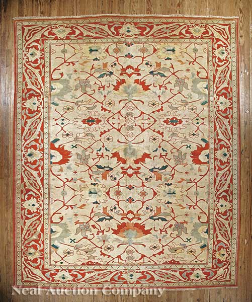 A Persian Serapi Carpet cream and 13fe4b
