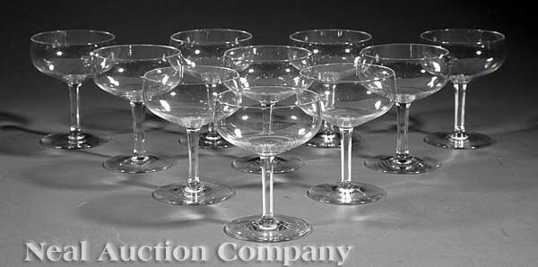 A Set of Ten Baccarat Crystal Champagne 13fe75