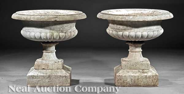 A Pair of Antique Continental Marble