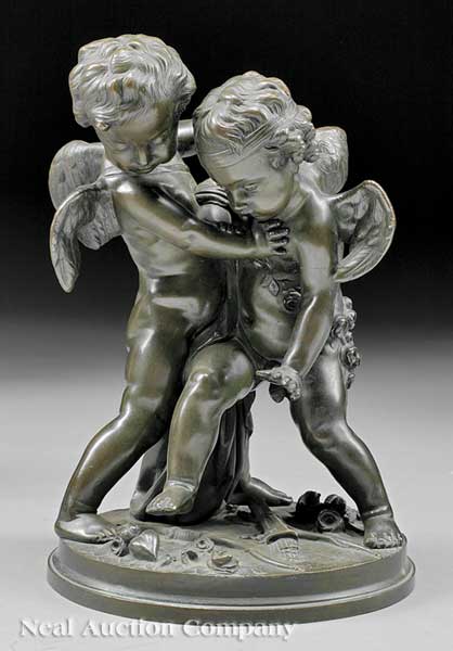 A French Bronze Figural Group of