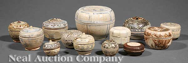 A Group of Thirteen Antique Chinese