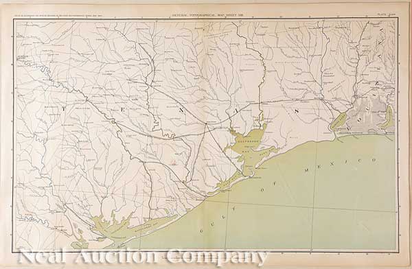 [Map of the Coast of Louisiana and Texas]