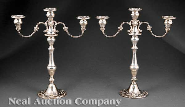 A Pair of Gorham Sterling Silver 14019c