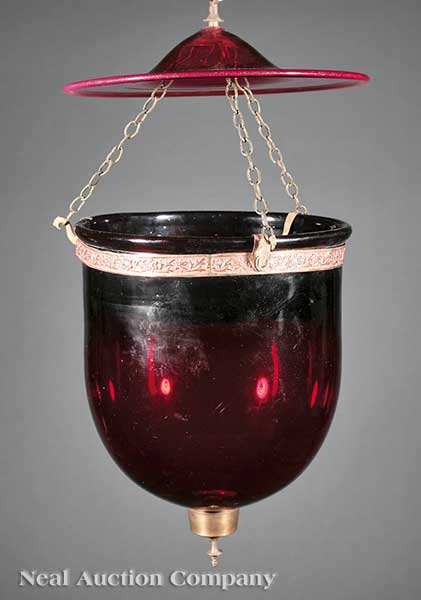 An Anglo Colonial Blown Ruby Glass 1401d2