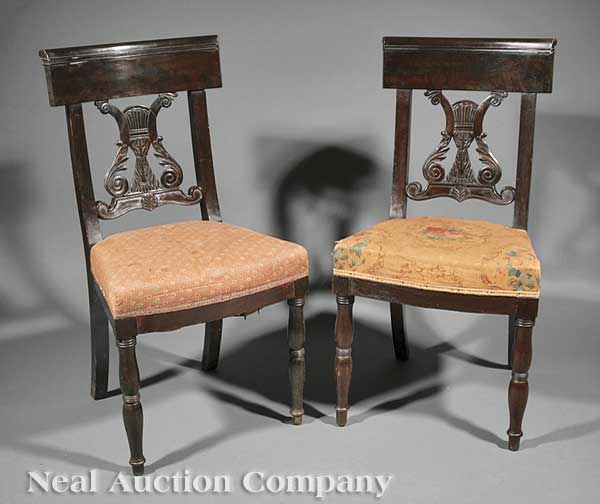 A Pair of Restauration Carved Mahogany 1401d6