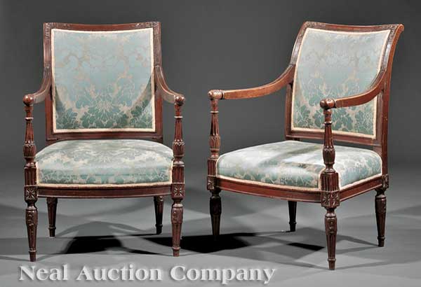 A Pair of Directoire Style Carved 14020b