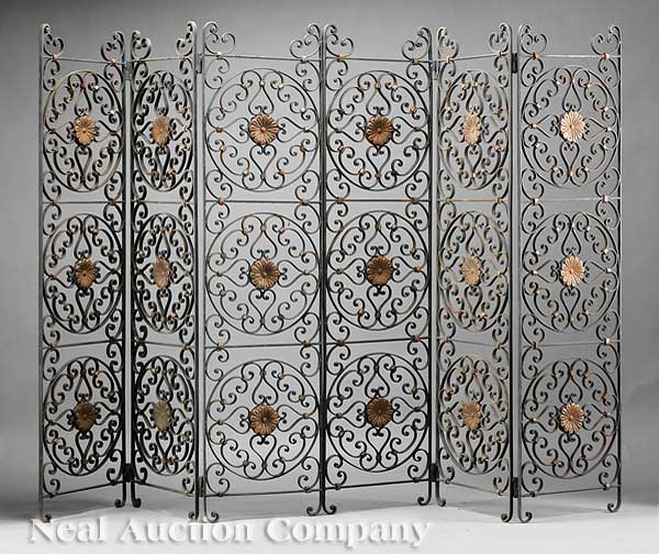 A Decorative Wrought Iron and T le 1402f2