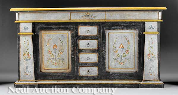 An Italian Painted Credenza decorated 1402f3