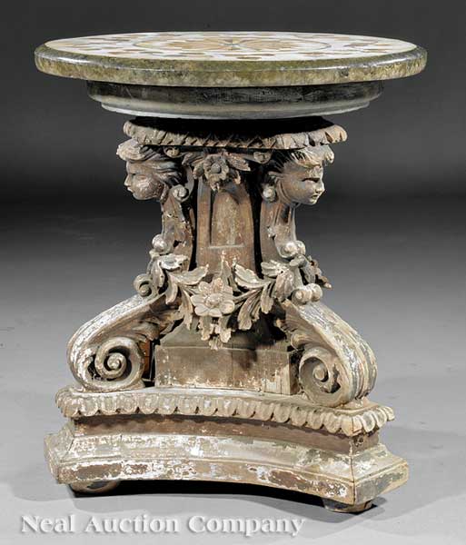 An Italian Carved Giltwood and