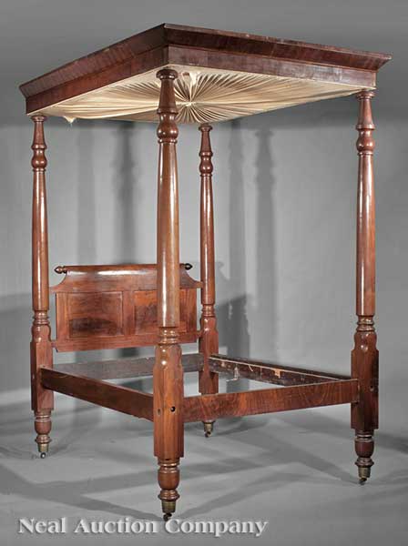 A Southern Walnut Tester Bed c  140322