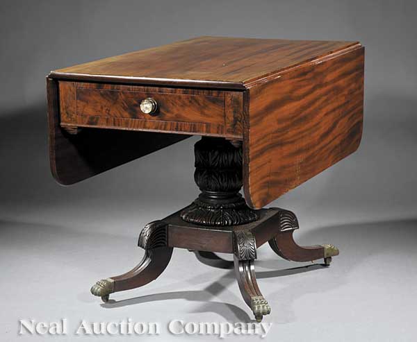 An American Classical Carved Mahogany 140392