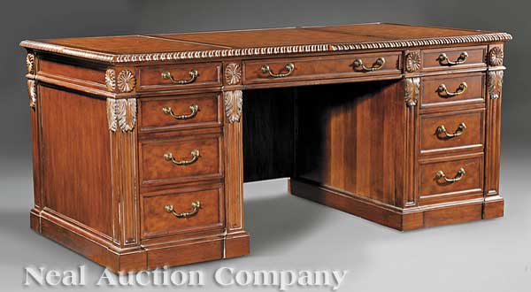 A George III-Style Carved Walnut