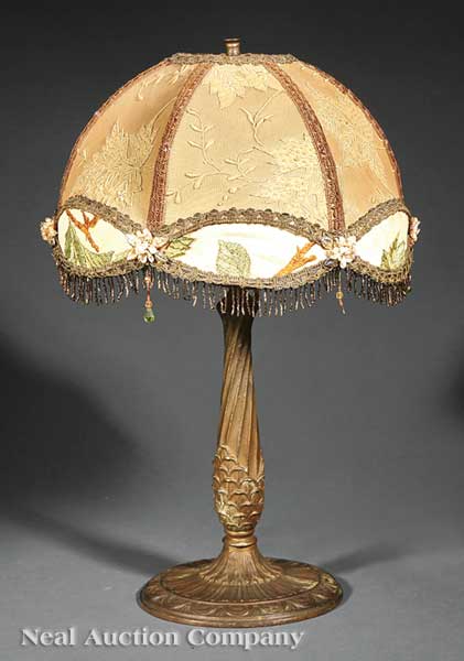 An American Bronze Table Lamp c.