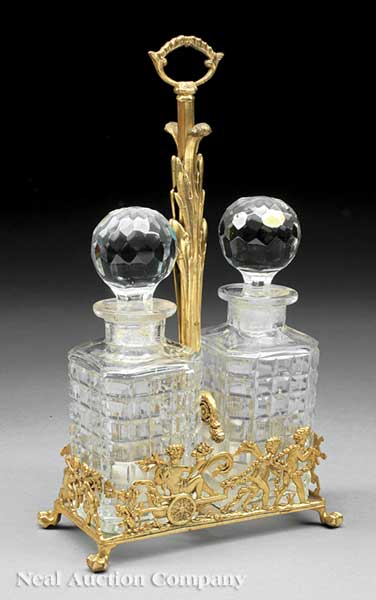 A Pair of Cut Crystal Decanters