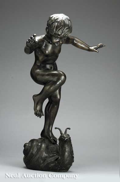 A Patinated Bronze Garden Sculpture 1403c7