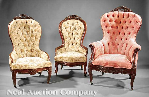 A Group of Seven Antique American Mahogany