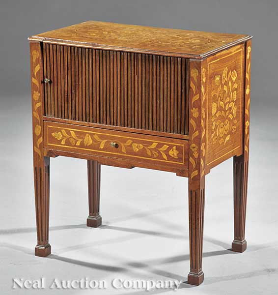 A Dutch Marquetry Commode 19th 1403f1