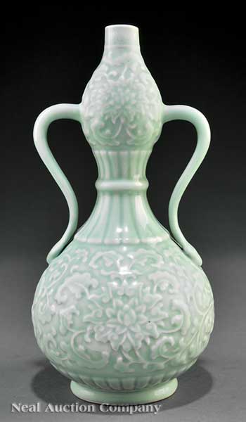 A Chinese Celadon Porcelain Double 14040d