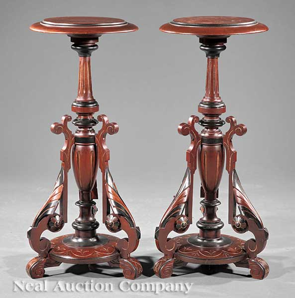 A Pair of American Neo-Grec Carved
