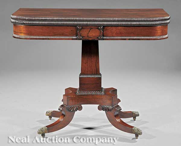 A Late Regency Carved Rosewood 14041e
