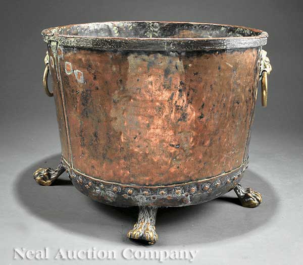 A Large Copper and Brass Jardini re 140432